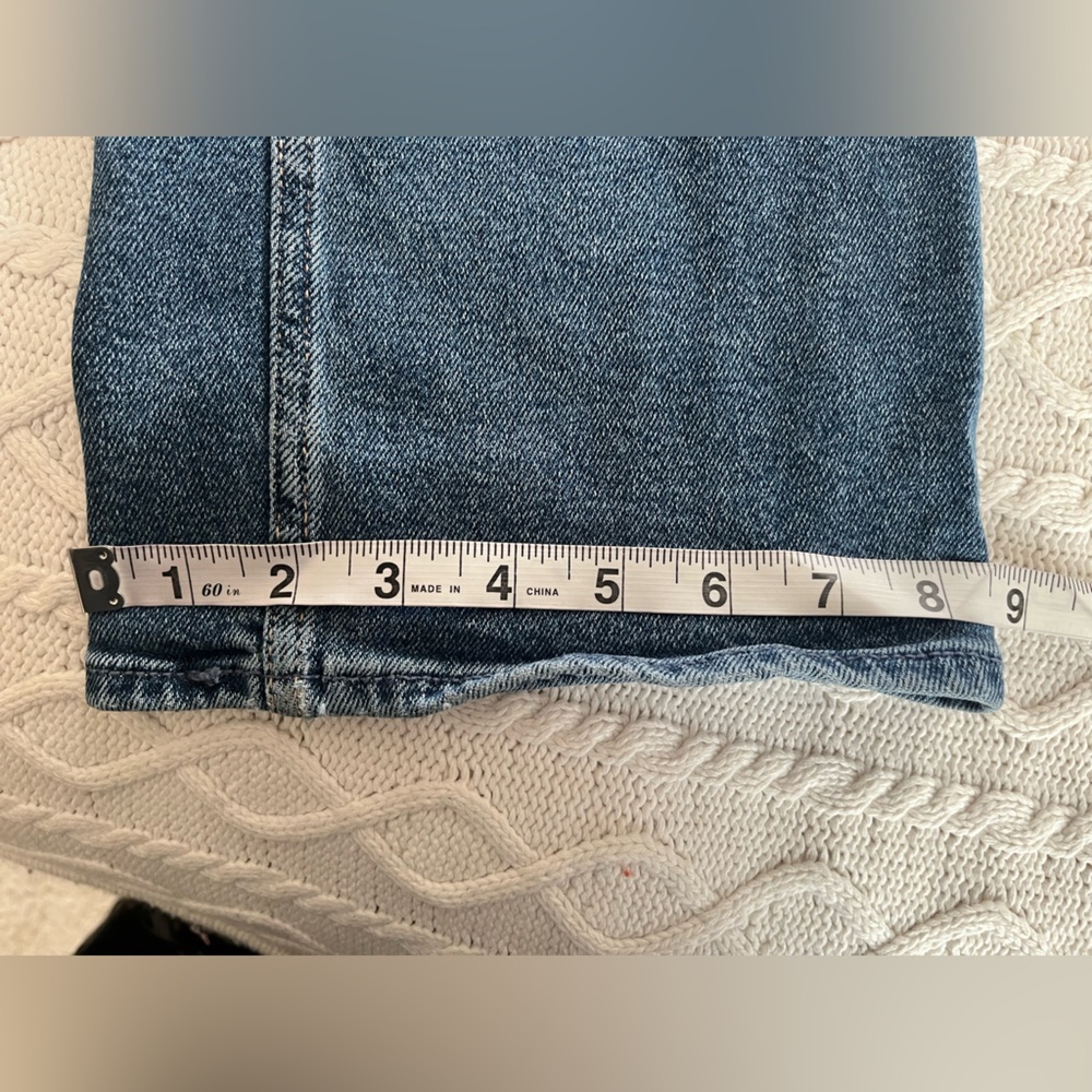 Hollister Vintage Stretch Distressed Curvy High-Rise Dad Jeans Women’s Size 0 - Picture 10 of 14